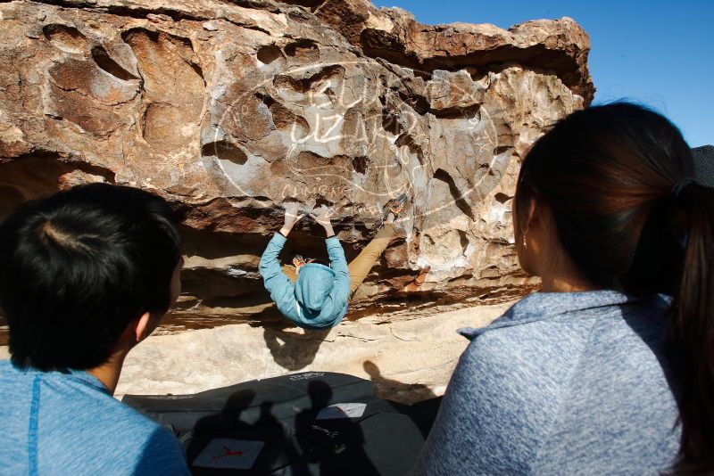 Bouldering in Hueco Tanks on 12/16/2019 with Blue Lizard Climbing and Yoga

Filename: SRM_20191216_1037030.jpg
Aperture: f/8.0
Shutter Speed: 1/200
Body: Canon EOS-1D Mark II
Lens: Canon EF 16-35mm f/2.8 L