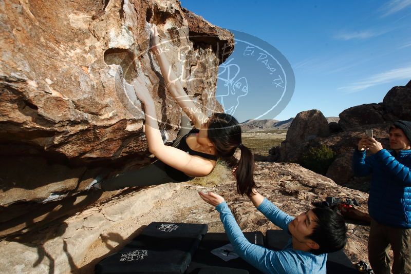 Bouldering in Hueco Tanks on 12/16/2019 with Blue Lizard Climbing and Yoga

Filename: SRM_20191216_1040100.jpg
Aperture: f/8.0
Shutter Speed: 1/250
Body: Canon EOS-1D Mark II
Lens: Canon EF 16-35mm f/2.8 L