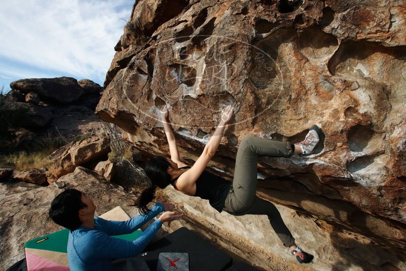 Bouldering in Hueco Tanks on 12/16/2019 with Blue Lizard Climbing and Yoga

Filename: SRM_20191216_1042510.jpg
Aperture: f/8.0
Shutter Speed: 1/250
Body: Canon EOS-1D Mark II
Lens: Canon EF 16-35mm f/2.8 L