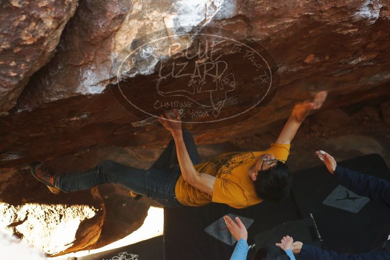 Bouldering in Hueco Tanks on 12/16/2019 with Blue Lizard Climbing and Yoga

Filename: SRM_20191216_1210160.jpg
Aperture: f/3.5
Shutter Speed: 1/250
Body: Canon EOS-1D Mark II
Lens: Canon EF 50mm f/1.8 II