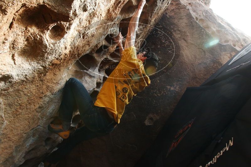 Bouldering in Hueco Tanks on 12/16/2019 with Blue Lizard Climbing and Yoga

Filename: SRM_20191216_1531060.jpg
Aperture: f/9.0
Shutter Speed: 1/250
Body: Canon EOS-1D Mark II
Lens: Canon EF 16-35mm f/2.8 L