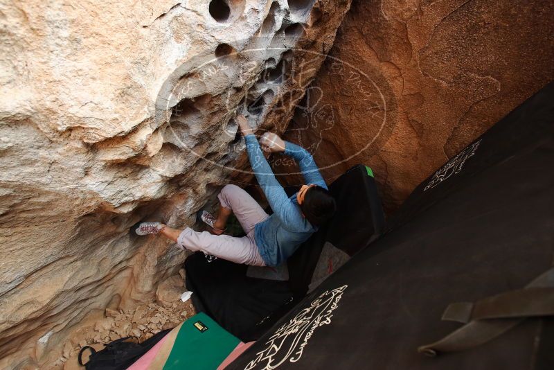 Bouldering in Hueco Tanks on 12/16/2019 with Blue Lizard Climbing and Yoga

Filename: SRM_20191216_1532520.jpg
Aperture: f/5.0
Shutter Speed: 1/250
Body: Canon EOS-1D Mark II
Lens: Canon EF 16-35mm f/2.8 L