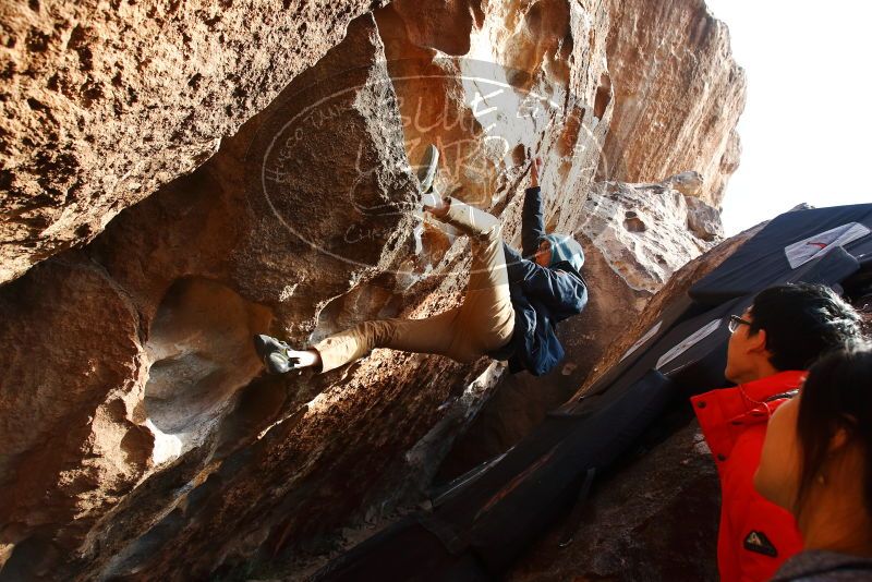 Bouldering in Hueco Tanks on 12/16/2019 with Blue Lizard Climbing and Yoga

Filename: SRM_20191216_1621550.jpg
Aperture: f/6.3
Shutter Speed: 1/250
Body: Canon EOS-1D Mark II
Lens: Canon EF 16-35mm f/2.8 L