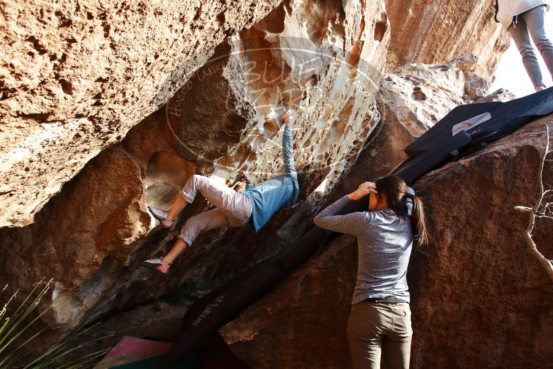 Bouldering in Hueco Tanks on 12/16/2019 with Blue Lizard Climbing and Yoga

Filename: SRM_20191216_1627510.jpg
Aperture: f/5.6
Shutter Speed: 1/250
Body: Canon EOS-1D Mark II
Lens: Canon EF 16-35mm f/2.8 L
