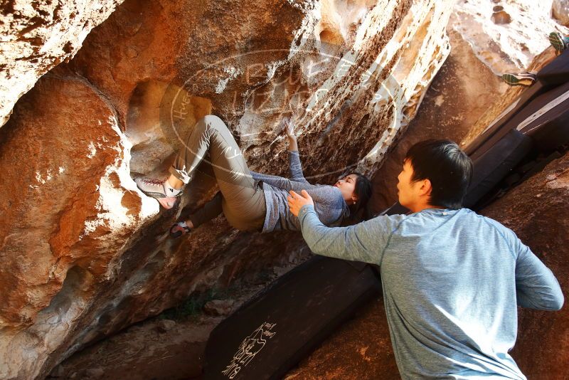 Bouldering in Hueco Tanks on 12/16/2019 with Blue Lizard Climbing and Yoga

Filename: SRM_20191216_1633190.jpg
Aperture: f/4.5
Shutter Speed: 1/250
Body: Canon EOS-1D Mark II
Lens: Canon EF 16-35mm f/2.8 L