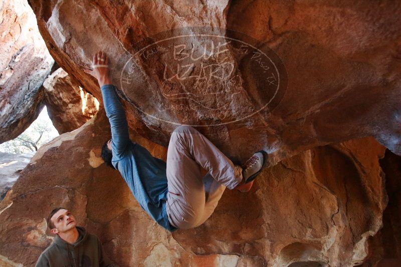 Bouldering in Hueco Tanks on 12/16/2019 with Blue Lizard Climbing and Yoga

Filename: SRM_20191216_1716341.jpg
Aperture: f/3.2
Shutter Speed: 1/250
Body: Canon EOS-1D Mark II
Lens: Canon EF 16-35mm f/2.8 L