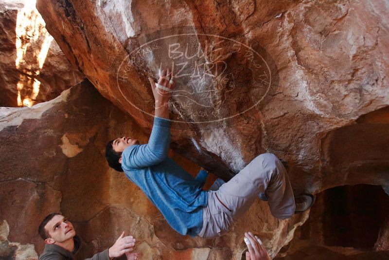 Bouldering in Hueco Tanks on 12/16/2019 with Blue Lizard Climbing and Yoga

Filename: SRM_20191216_1716420.jpg
Aperture: f/3.2
Shutter Speed: 1/250
Body: Canon EOS-1D Mark II
Lens: Canon EF 16-35mm f/2.8 L