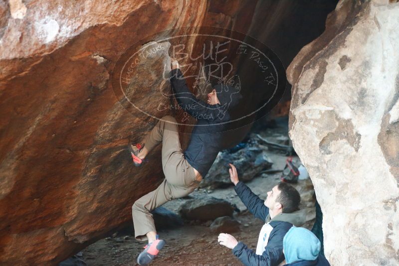 Bouldering in Hueco Tanks on 12/16/2019 with Blue Lizard Climbing and Yoga

Filename: SRM_20191216_1747340.jpg
Aperture: f/2.8
Shutter Speed: 1/250
Body: Canon EOS-1D Mark II
Lens: Canon EF 50mm f/1.8 II