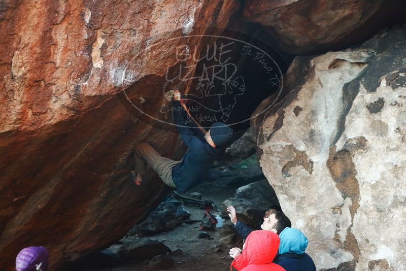 Bouldering in Hueco Tanks on 12/16/2019 with Blue Lizard Climbing and Yoga

Filename: SRM_20191216_1747420.jpg
Aperture: f/3.5
Shutter Speed: 1/250
Body: Canon EOS-1D Mark II
Lens: Canon EF 50mm f/1.8 II