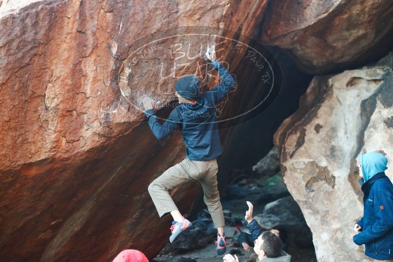 Bouldering in Hueco Tanks on 12/16/2019 with Blue Lizard Climbing and Yoga

Filename: SRM_20191216_1748040.jpg
Aperture: f/2.5
Shutter Speed: 1/250
Body: Canon EOS-1D Mark II
Lens: Canon EF 50mm f/1.8 II