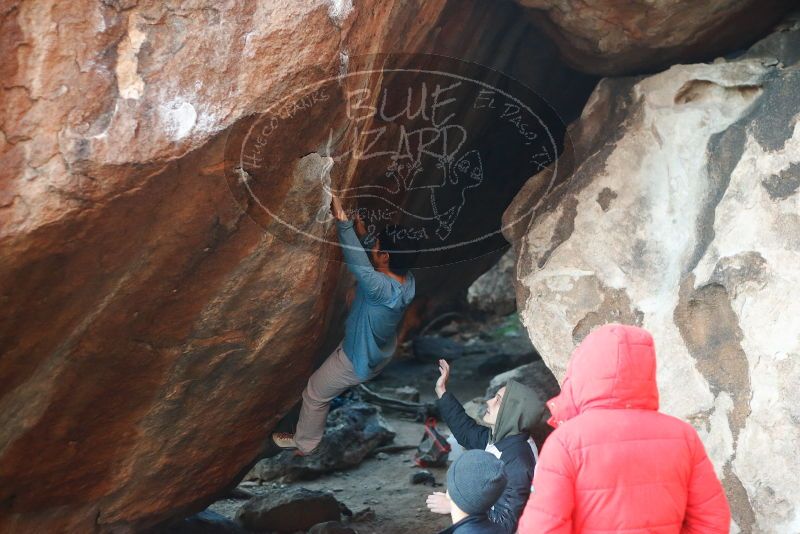 Bouldering in Hueco Tanks on 12/16/2019 with Blue Lizard Climbing and Yoga

Filename: SRM_20191216_1750140.jpg
Aperture: f/2.5
Shutter Speed: 1/250
Body: Canon EOS-1D Mark II
Lens: Canon EF 50mm f/1.8 II