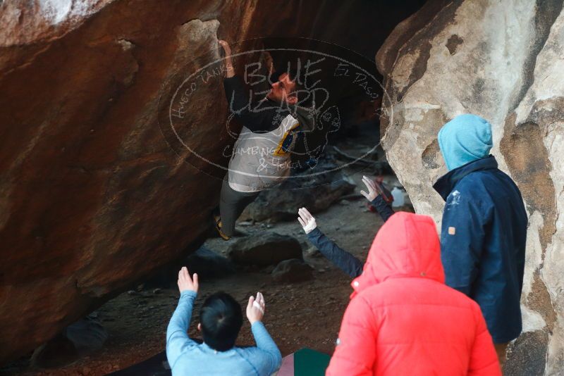 Bouldering in Hueco Tanks on 12/16/2019 with Blue Lizard Climbing and Yoga

Filename: SRM_20191216_1756250.jpg
Aperture: f/2.8
Shutter Speed: 1/250
Body: Canon EOS-1D Mark II
Lens: Canon EF 50mm f/1.8 II