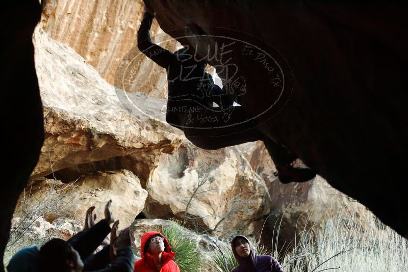 Bouldering in Hueco Tanks on 12/16/2019 with Blue Lizard Climbing and Yoga

Filename: SRM_20191216_1802081.jpg
Aperture: f/3.5
Shutter Speed: 1/250
Body: Canon EOS-1D Mark II
Lens: Canon EF 50mm f/1.8 II