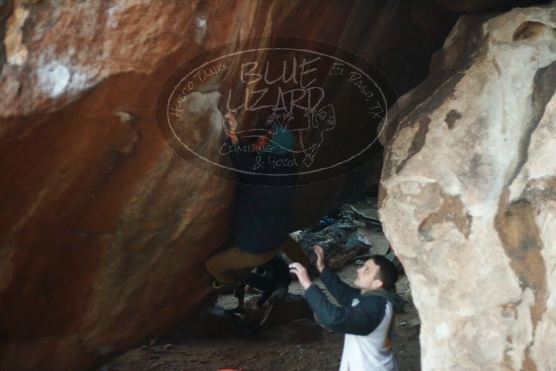 Bouldering in Hueco Tanks on 12/16/2019 with Blue Lizard Climbing and Yoga

Filename: SRM_20191216_1805350.jpg
Aperture: f/2.0
Shutter Speed: 1/250
Body: Canon EOS-1D Mark II
Lens: Canon EF 50mm f/1.8 II