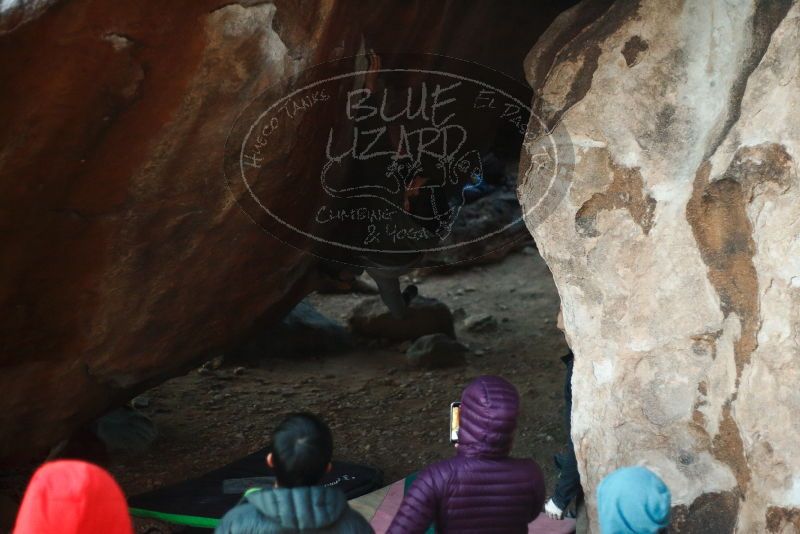 Bouldering in Hueco Tanks on 12/16/2019 with Blue Lizard Climbing and Yoga

Filename: SRM_20191216_1807470.jpg
Aperture: f/2.0
Shutter Speed: 1/250
Body: Canon EOS-1D Mark II
Lens: Canon EF 50mm f/1.8 II