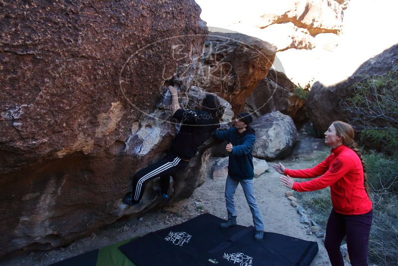 Bouldering in Hueco Tanks on 12/19/2019 with Blue Lizard Climbing and Yoga

Filename: SRM_20191219_1046090.jpg
Aperture: f/4.5
Shutter Speed: 1/250
Body: Canon EOS-1D Mark II
Lens: Canon EF 16-35mm f/2.8 L