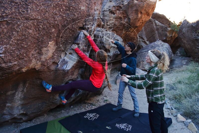 Bouldering in Hueco Tanks on 12/19/2019 with Blue Lizard Climbing and Yoga

Filename: SRM_20191219_1046390.jpg
Aperture: f/4.5
Shutter Speed: 1/250
Body: Canon EOS-1D Mark II
Lens: Canon EF 16-35mm f/2.8 L