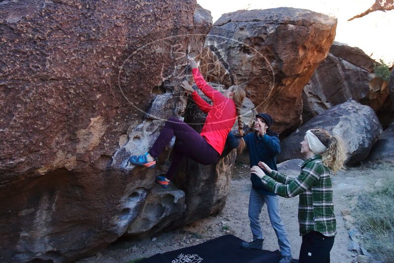 Bouldering in Hueco Tanks on 12/19/2019 with Blue Lizard Climbing and Yoga

Filename: SRM_20191219_1046500.jpg
Aperture: f/4.5
Shutter Speed: 1/250
Body: Canon EOS-1D Mark II
Lens: Canon EF 16-35mm f/2.8 L