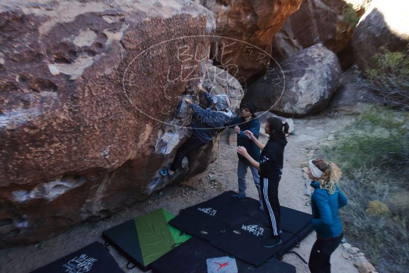 Bouldering in Hueco Tanks on 12/19/2019 with Blue Lizard Climbing and Yoga

Filename: SRM_20191219_1102360.jpg
Aperture: f/5.0
Shutter Speed: 1/250
Body: Canon EOS-1D Mark II
Lens: Canon EF 16-35mm f/2.8 L
