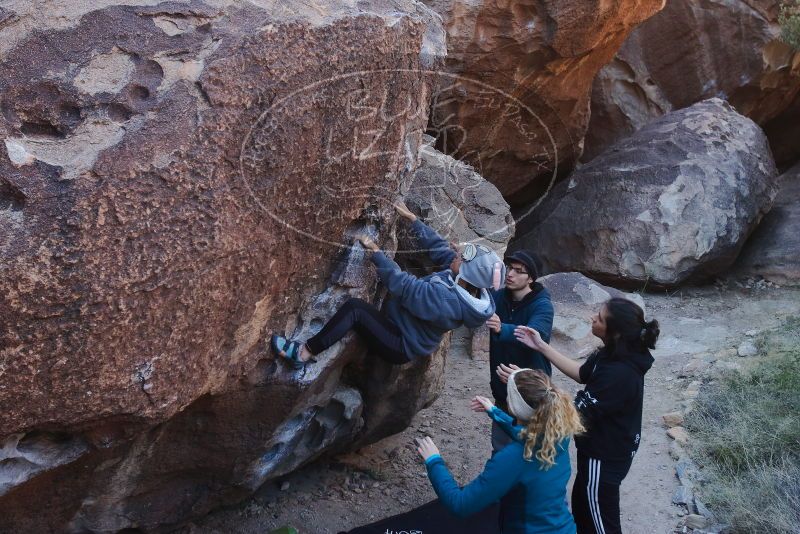 Bouldering in Hueco Tanks on 12/19/2019 with Blue Lizard Climbing and Yoga

Filename: SRM_20191219_1102500.jpg
Aperture: f/5.0
Shutter Speed: 1/250
Body: Canon EOS-1D Mark II
Lens: Canon EF 16-35mm f/2.8 L