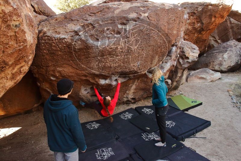 Bouldering in Hueco Tanks on 12/19/2019 with Blue Lizard Climbing and Yoga

Filename: SRM_20191219_1106290.jpg
Aperture: f/5.0
Shutter Speed: 1/250
Body: Canon EOS-1D Mark II
Lens: Canon EF 16-35mm f/2.8 L