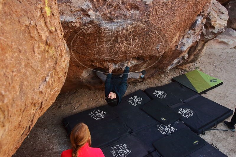 Bouldering in Hueco Tanks on 12/19/2019 with Blue Lizard Climbing and Yoga

Filename: SRM_20191219_1110050.jpg
Aperture: f/5.6
Shutter Speed: 1/250
Body: Canon EOS-1D Mark II
Lens: Canon EF 16-35mm f/2.8 L