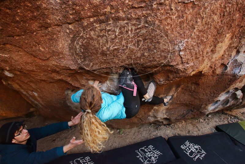 Bouldering in Hueco Tanks on 12/19/2019 with Blue Lizard Climbing and Yoga

Filename: SRM_20191219_1112190.jpg
Aperture: f/4.5
Shutter Speed: 1/250
Body: Canon EOS-1D Mark II
Lens: Canon EF 16-35mm f/2.8 L