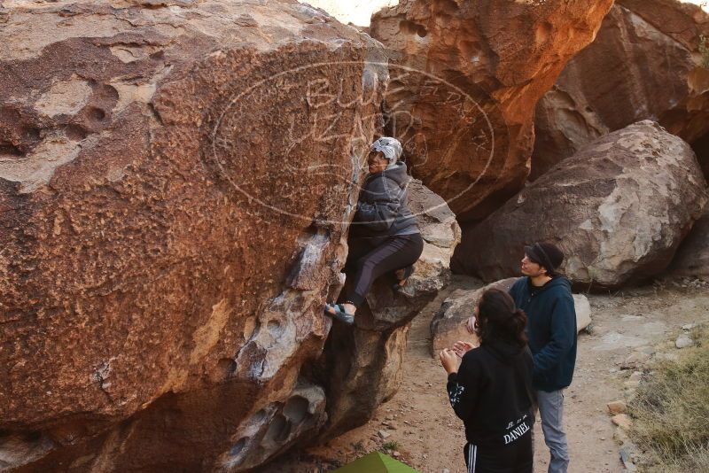 Bouldering in Hueco Tanks on 12/19/2019 with Blue Lizard Climbing and Yoga

Filename: SRM_20191219_1118320.jpg
Aperture: f/7.1
Shutter Speed: 1/250
Body: Canon EOS-1D Mark II
Lens: Canon EF 16-35mm f/2.8 L