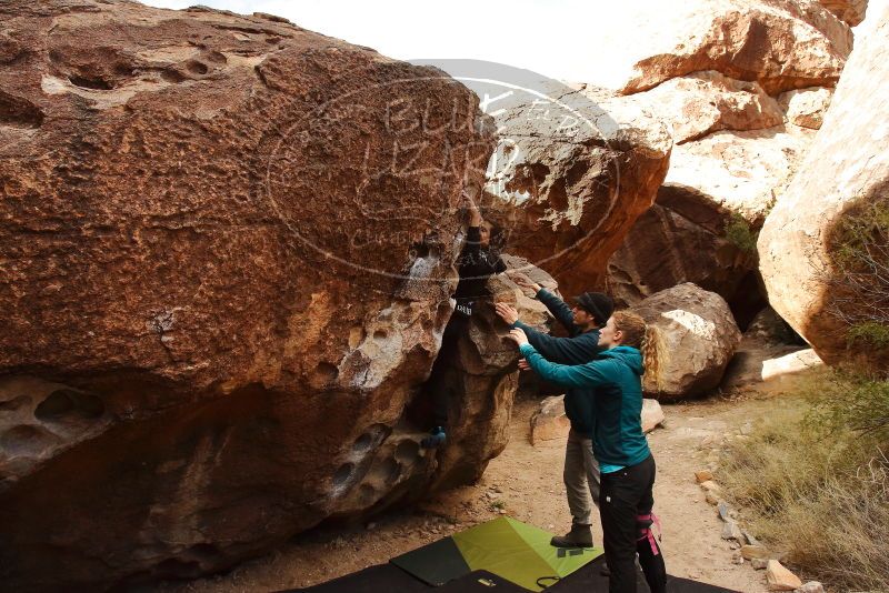 Bouldering in Hueco Tanks on 12/19/2019 with Blue Lizard Climbing and Yoga

Filename: SRM_20191219_1140360.jpg
Aperture: f/9.0
Shutter Speed: 1/250
Body: Canon EOS-1D Mark II
Lens: Canon EF 16-35mm f/2.8 L
