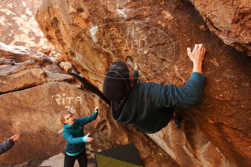 Bouldering in Hueco Tanks on 12/19/2019 with Blue Lizard Climbing and Yoga

Filename: SRM_20191219_1154220.jpg
Aperture: f/4.0
Shutter Speed: 1/250
Body: Canon EOS-1D Mark II
Lens: Canon EF 16-35mm f/2.8 L