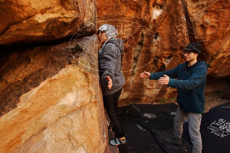 Bouldering in Hueco Tanks on 12/19/2019 with Blue Lizard Climbing and Yoga

Filename: SRM_20191219_1225190.jpg
Aperture: f/6.3
Shutter Speed: 1/250
Body: Canon EOS-1D Mark II
Lens: Canon EF 16-35mm f/2.8 L
