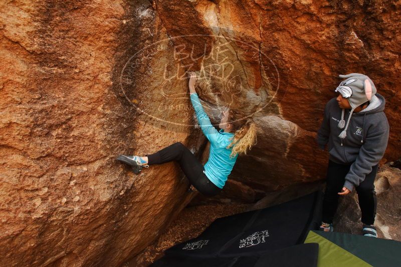 Bouldering in Hueco Tanks on 12/19/2019 with Blue Lizard Climbing and Yoga

Filename: SRM_20191219_1300260.jpg
Aperture: f/5.0
Shutter Speed: 1/250
Body: Canon EOS-1D Mark II
Lens: Canon EF 16-35mm f/2.8 L