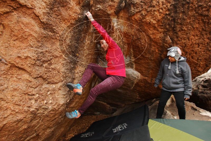 Bouldering in Hueco Tanks on 12/19/2019 with Blue Lizard Climbing and Yoga

Filename: SRM_20191219_1303270.jpg
Aperture: f/4.5
Shutter Speed: 1/250
Body: Canon EOS-1D Mark II
Lens: Canon EF 16-35mm f/2.8 L