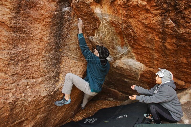 Bouldering in Hueco Tanks on 12/19/2019 with Blue Lizard Climbing and Yoga

Filename: SRM_20191219_1314230.jpg
Aperture: f/3.5
Shutter Speed: 1/250
Body: Canon EOS-1D Mark II
Lens: Canon EF 16-35mm f/2.8 L