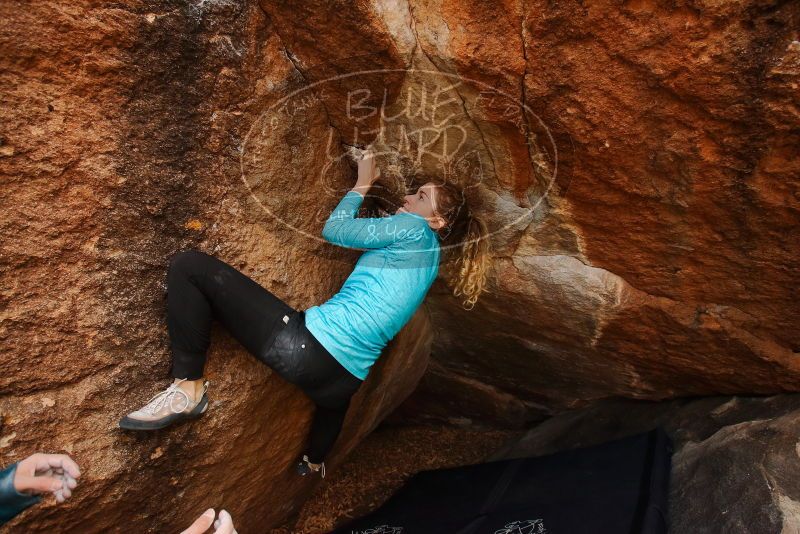 Bouldering in Hueco Tanks on 12/19/2019 with Blue Lizard Climbing and Yoga

Filename: SRM_20191219_1343300.jpg
Aperture: f/5.6
Shutter Speed: 1/250
Body: Canon EOS-1D Mark II
Lens: Canon EF 16-35mm f/2.8 L