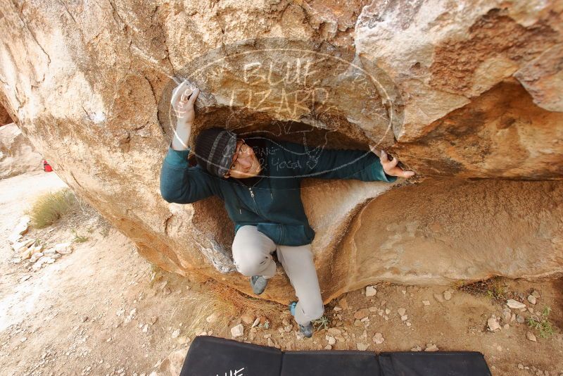 Bouldering in Hueco Tanks on 12/19/2019 with Blue Lizard Climbing and Yoga

Filename: SRM_20191219_1357580.jpg
Aperture: f/5.6
Shutter Speed: 1/200
Body: Canon EOS-1D Mark II
Lens: Canon EF 16-35mm f/2.8 L