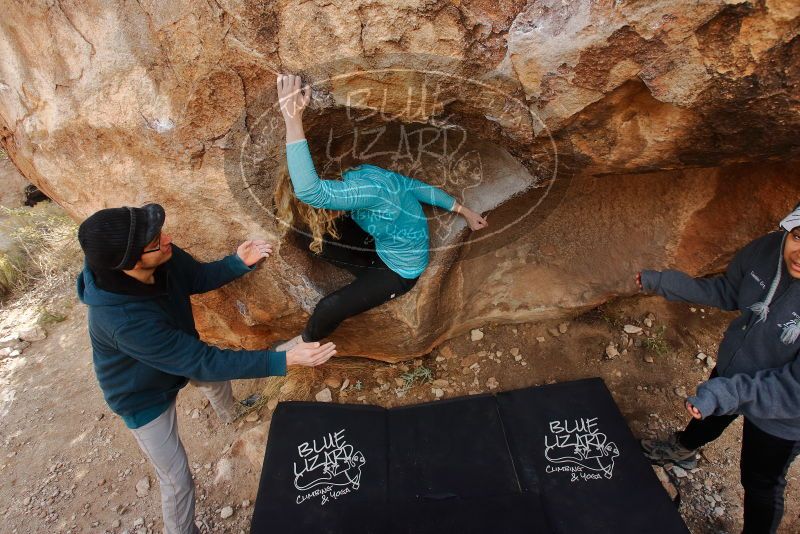 Bouldering in Hueco Tanks on 12/19/2019 with Blue Lizard Climbing and Yoga

Filename: SRM_20191219_1410200.jpg
Aperture: f/6.3
Shutter Speed: 1/250
Body: Canon EOS-1D Mark II
Lens: Canon EF 16-35mm f/2.8 L