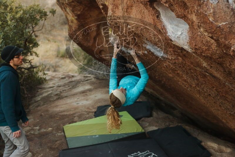Bouldering in Hueco Tanks on 12/19/2019 with Blue Lizard Climbing and Yoga

Filename: SRM_20191219_1757040.jpg
Aperture: f/3.2
Shutter Speed: 1/250
Body: Canon EOS-1D Mark II
Lens: Canon EF 50mm f/1.8 II