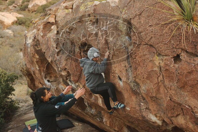 Bouldering in Hueco Tanks on 12/19/2019 with Blue Lizard Climbing and Yoga

Filename: SRM_20191219_1800200.jpg
Aperture: f/3.5
Shutter Speed: 1/250
Body: Canon EOS-1D Mark II
Lens: Canon EF 50mm f/1.8 II