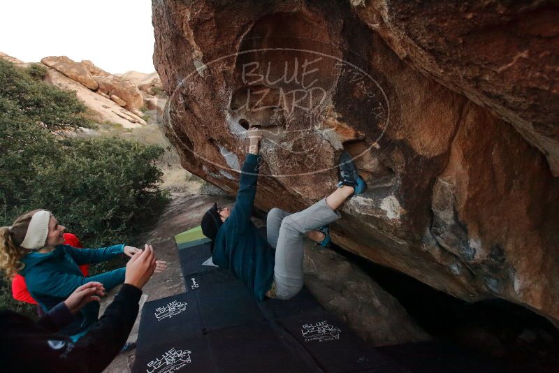 Bouldering in Hueco Tanks on 12/19/2019 with Blue Lizard Climbing and Yoga

Filename: SRM_20191219_1814170.jpg
Aperture: f/3.5
Shutter Speed: 1/250
Body: Canon EOS-1D Mark II
Lens: Canon EF 16-35mm f/2.8 L