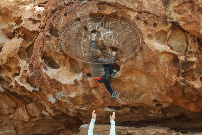 Bouldering in Hueco Tanks on 12/23/2019 with Blue Lizard Climbing and Yoga

Filename: SRM_20191223_1053120.jpg
Aperture: f/5.0
Shutter Speed: 1/500
Body: Canon EOS-1D Mark II
Lens: Canon EF 50mm f/1.8 II