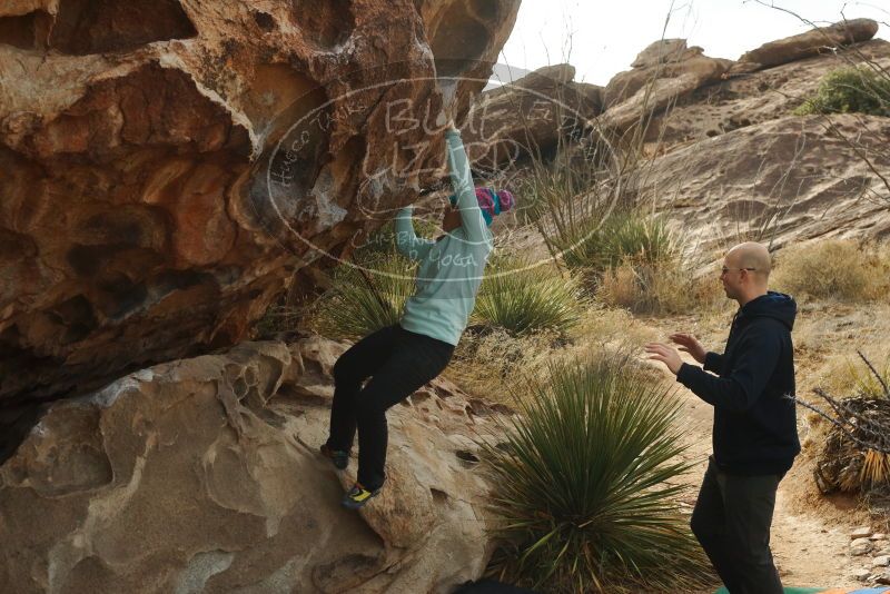 Bouldering in Hueco Tanks on 12/23/2019 with Blue Lizard Climbing and Yoga

Filename: SRM_20191223_1054310.jpg
Aperture: f/6.3
Shutter Speed: 1/500
Body: Canon EOS-1D Mark II
Lens: Canon EF 50mm f/1.8 II