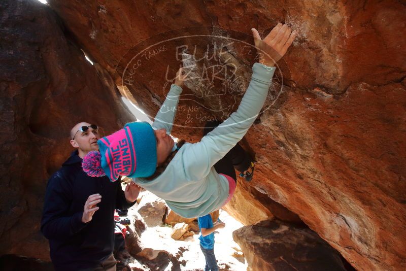 Bouldering in Hueco Tanks on 12/23/2019 with Blue Lizard Climbing and Yoga

Filename: SRM_20191223_1252030.jpg
Aperture: f/6.3
Shutter Speed: 1/250
Body: Canon EOS-1D Mark II
Lens: Canon EF 16-35mm f/2.8 L