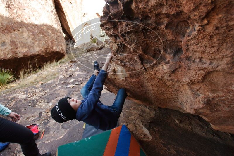 Bouldering in Hueco Tanks on 12/23/2019 with Blue Lizard Climbing and Yoga

Filename: SRM_20191223_1432390.jpg
Aperture: f/5.0
Shutter Speed: 1/250
Body: Canon EOS-1D Mark II
Lens: Canon EF 16-35mm f/2.8 L