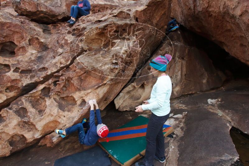 Bouldering in Hueco Tanks on 12/23/2019 with Blue Lizard Climbing and Yoga

Filename: SRM_20191223_1433490.jpg
Aperture: f/5.6
Shutter Speed: 1/250
Body: Canon EOS-1D Mark II
Lens: Canon EF 16-35mm f/2.8 L