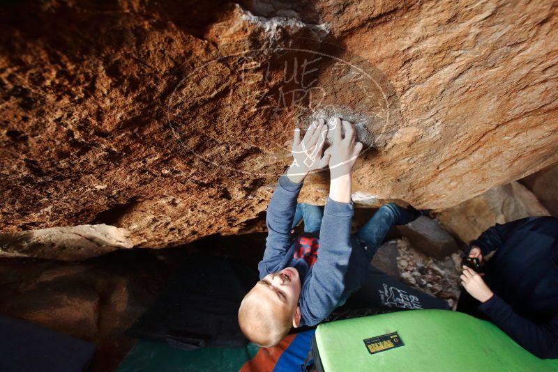 Bouldering in Hueco Tanks on 12/23/2019 with Blue Lizard Climbing and Yoga

Filename: SRM_20191223_1547110.jpg
Aperture: f/4.5
Shutter Speed: 1/250
Body: Canon EOS-1D Mark II
Lens: Canon EF 16-35mm f/2.8 L