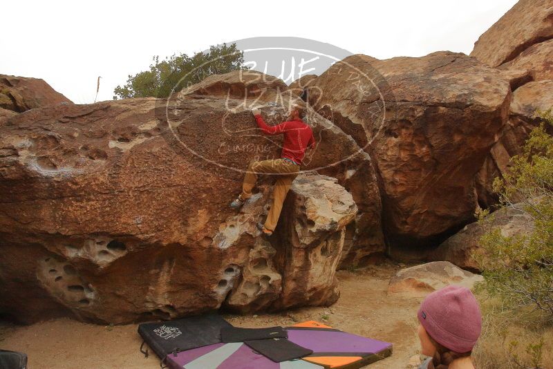 Bouldering in Hueco Tanks on 12/24/2019 with Blue Lizard Climbing and Yoga

Filename: SRM_20191224_1108450.jpg
Aperture: f/13.0
Shutter Speed: 1/200
Body: Canon EOS-1D Mark II
Lens: Canon EF 16-35mm f/2.8 L