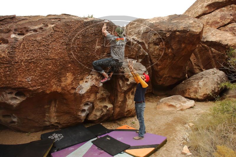 Bouldering in Hueco Tanks on 12/24/2019 with Blue Lizard Climbing and Yoga

Filename: SRM_20191224_1128080.jpg
Aperture: f/5.6
Shutter Speed: 1/250
Body: Canon EOS-1D Mark II
Lens: Canon EF 16-35mm f/2.8 L