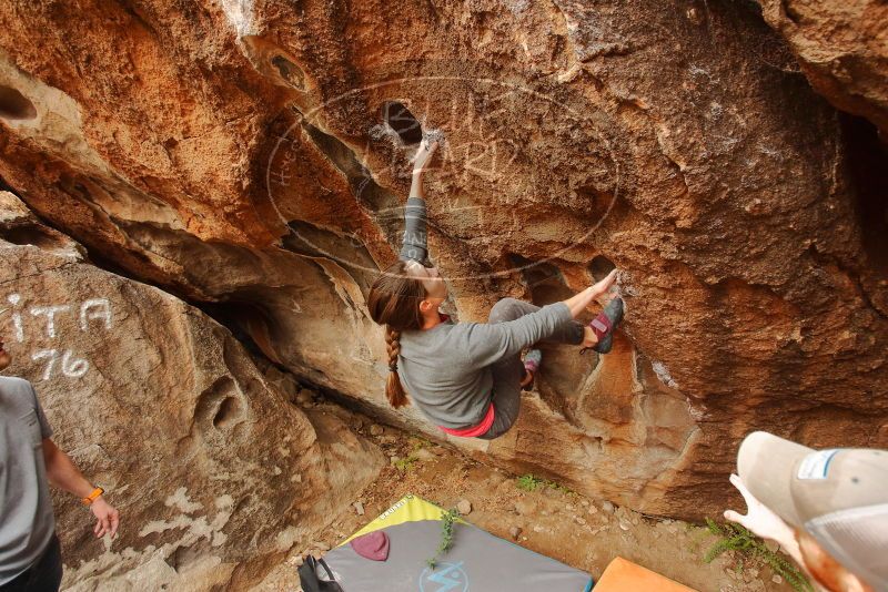 Bouldering in Hueco Tanks on 12/24/2019 with Blue Lizard Climbing and Yoga

Filename: SRM_20191224_1132270.jpg
Aperture: f/3.5
Shutter Speed: 1/250
Body: Canon EOS-1D Mark II
Lens: Canon EF 16-35mm f/2.8 L