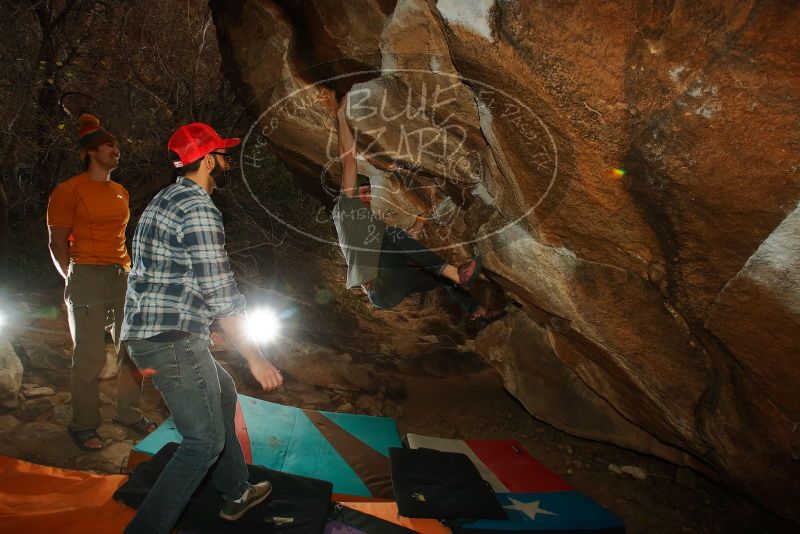 Bouldering in Hueco Tanks on 12/24/2019 with Blue Lizard Climbing and Yoga

Filename: SRM_20191224_1323331.jpg
Aperture: f/8.0
Shutter Speed: 1/250
Body: Canon EOS-1D Mark II
Lens: Canon EF 16-35mm f/2.8 L